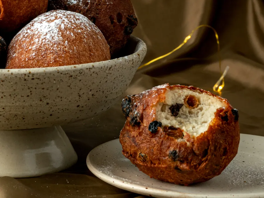 Oliebollen met krenten